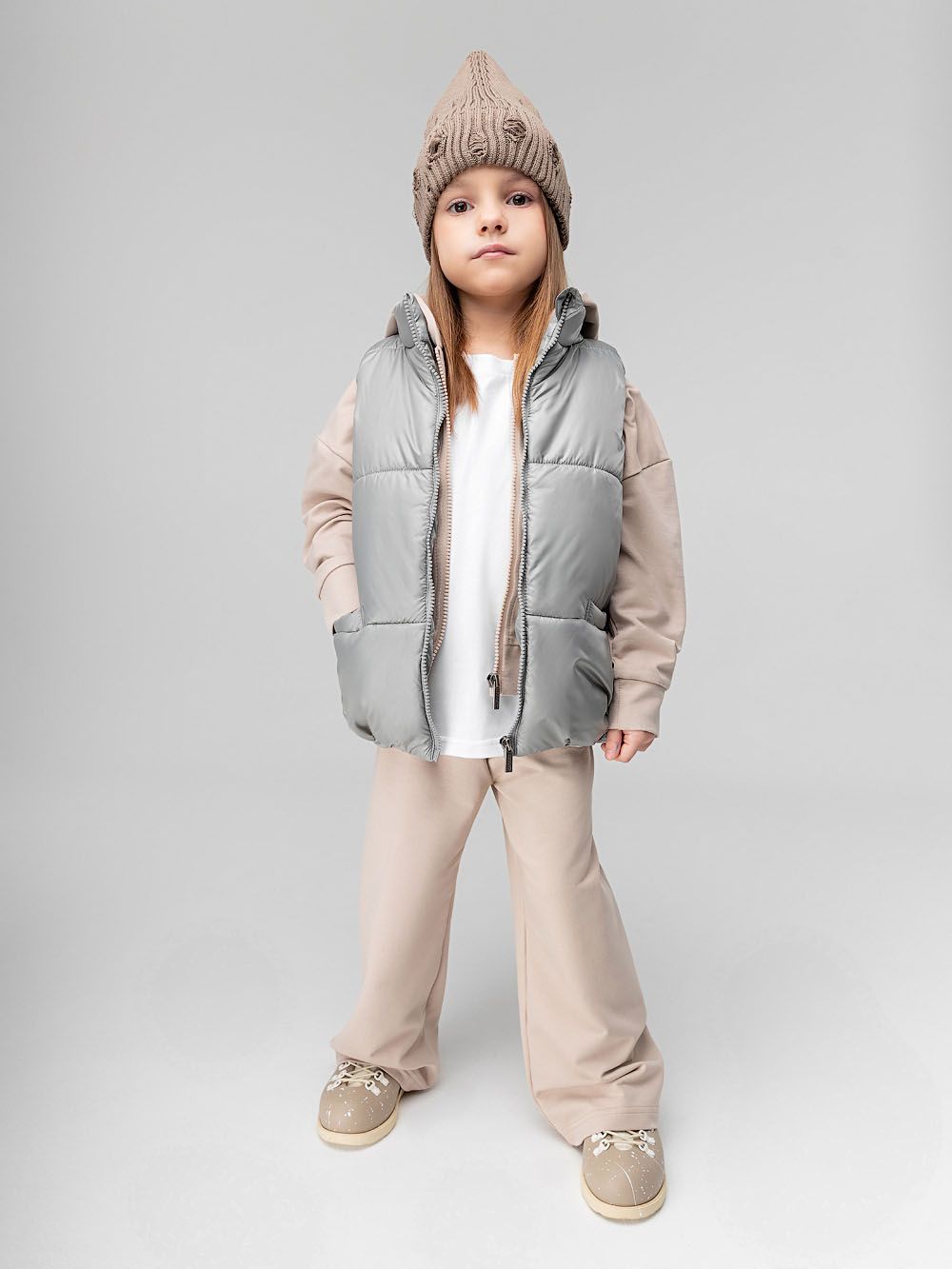 Жилет дутый утеплённый - фото 4