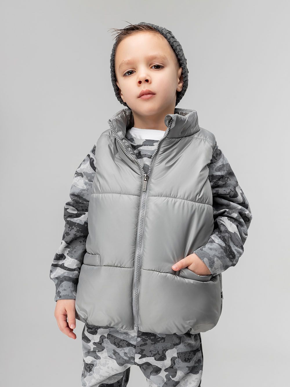 Жилет дутый утеплённый - фото 1