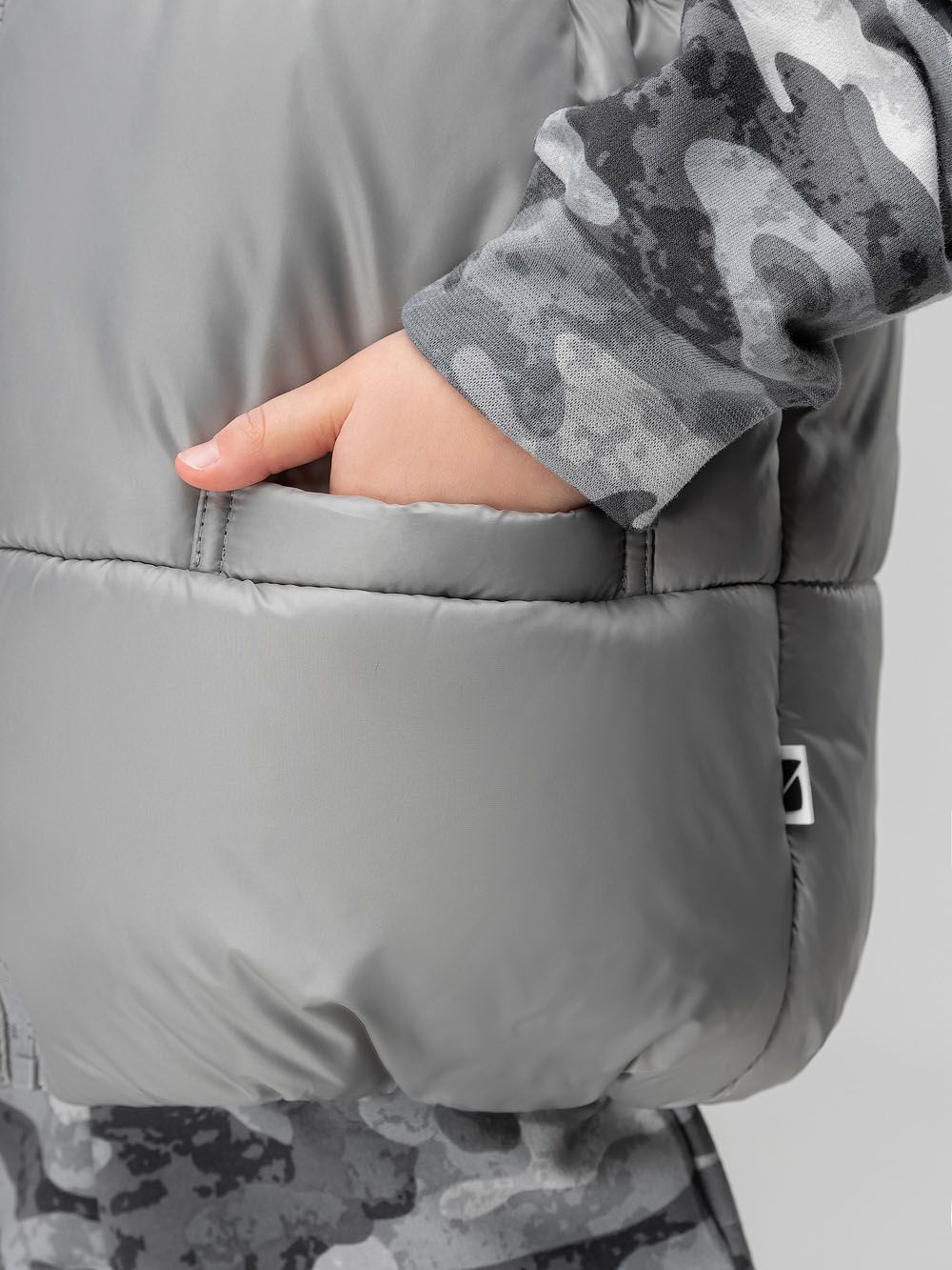 Жилет дутый утеплённый - фото 7