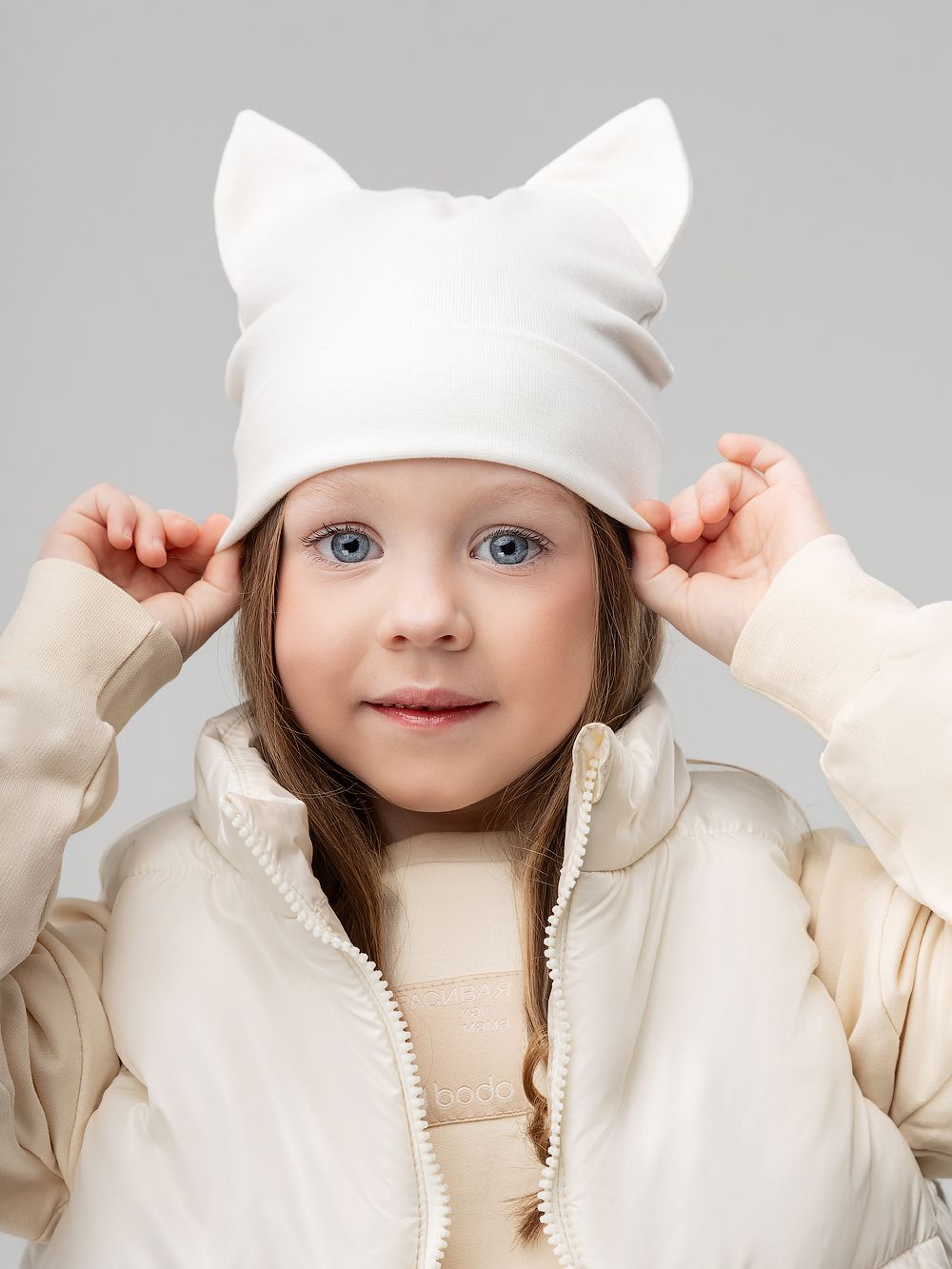 Шапка с ушками - фото 1