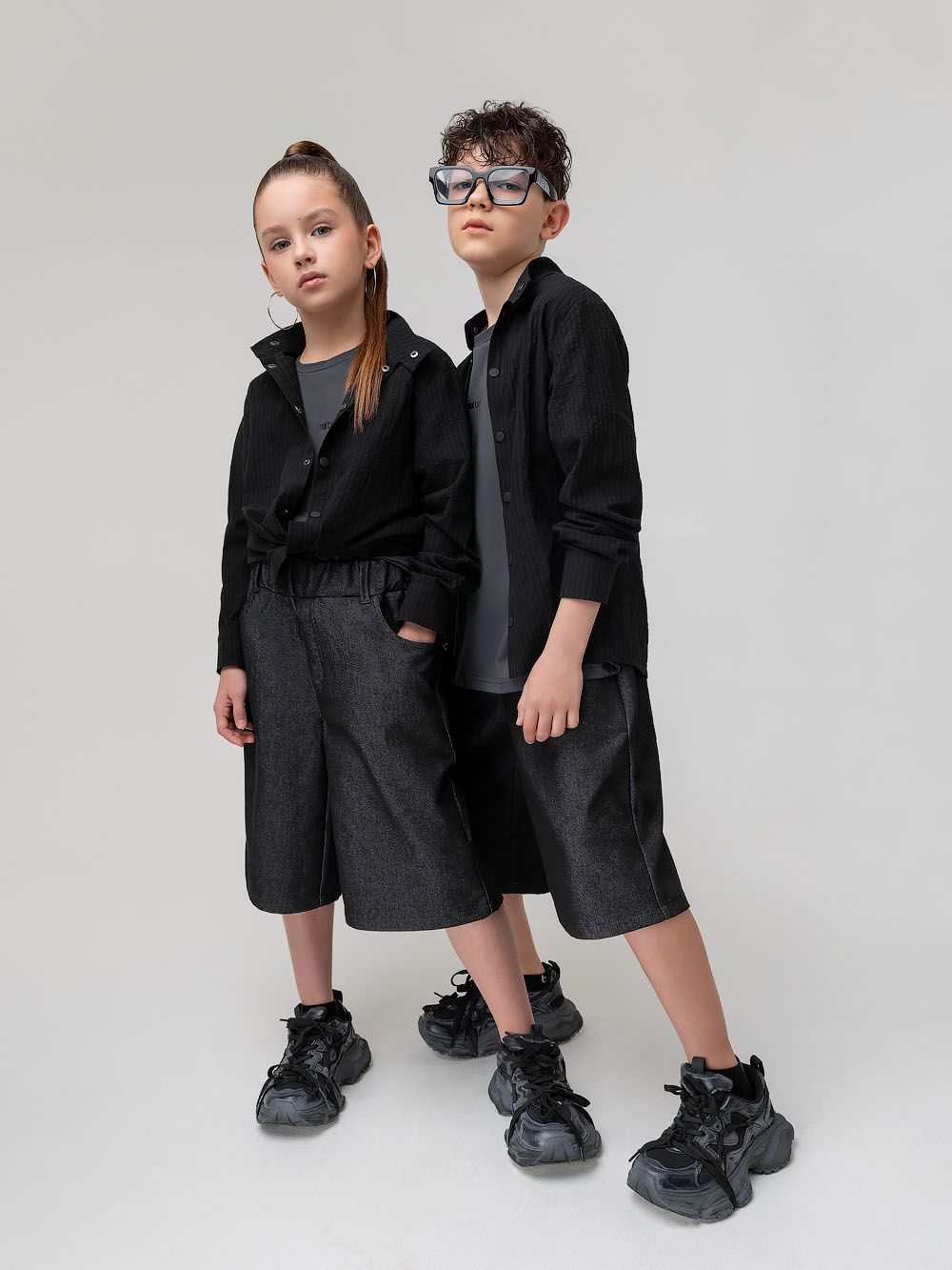 Рубашка с воротником стойкой - фото 5