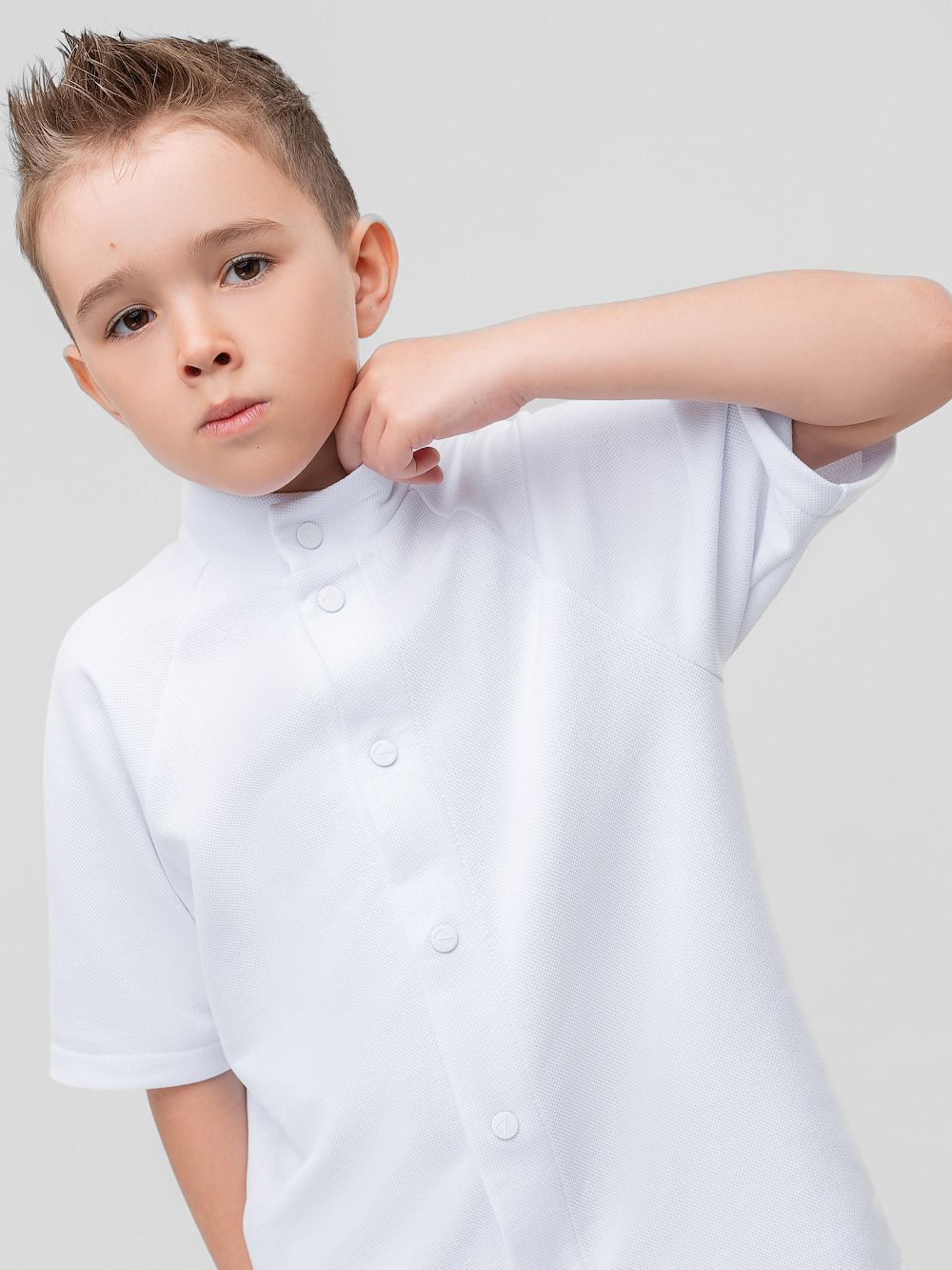 Рубашка ПИКЕ со стойкой - фото 1