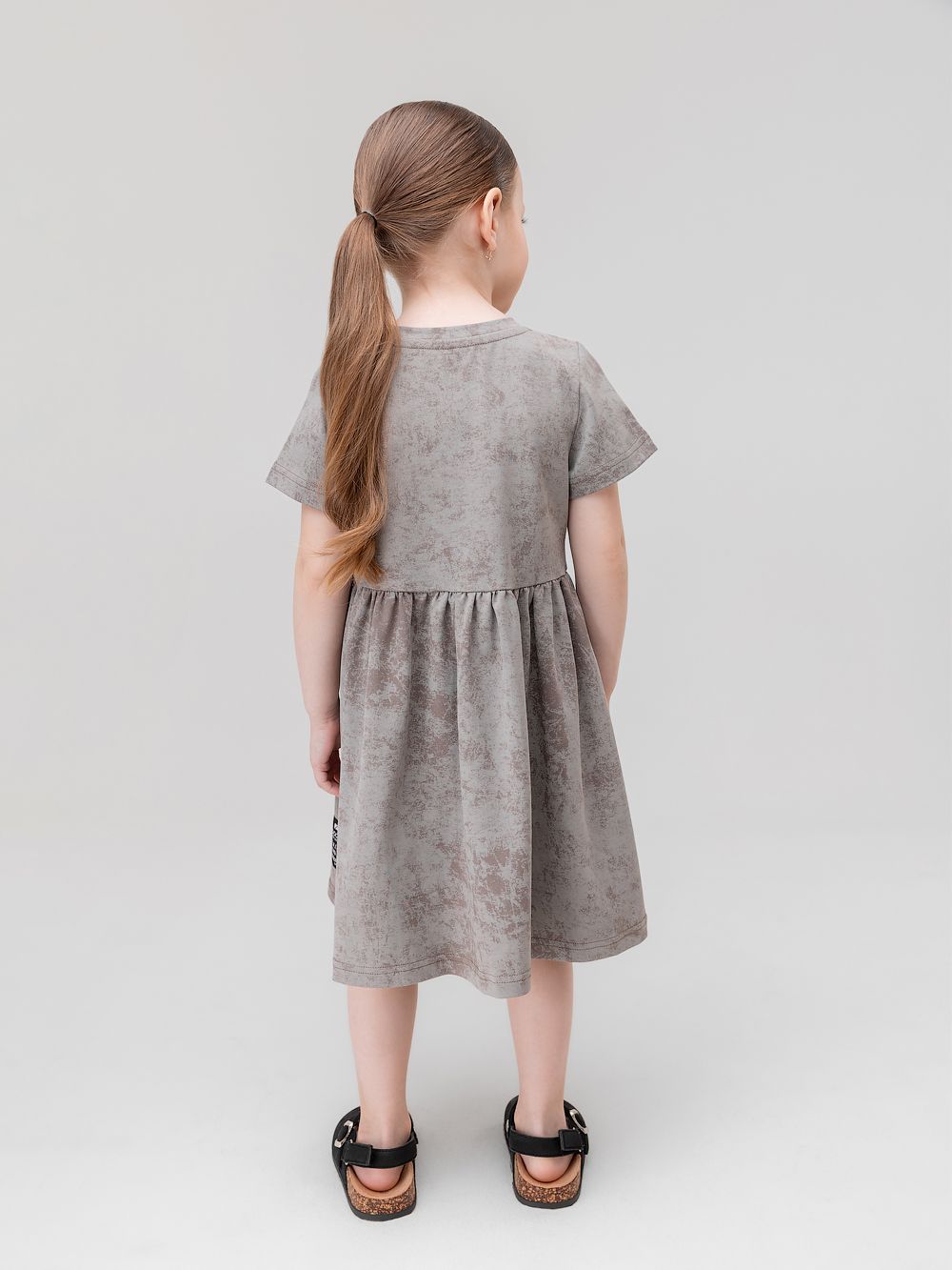 Платье с коротким рукавом - фото 4