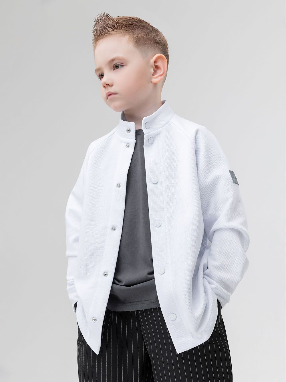 Рубашка ПИКЕ со стойкой - фото 1