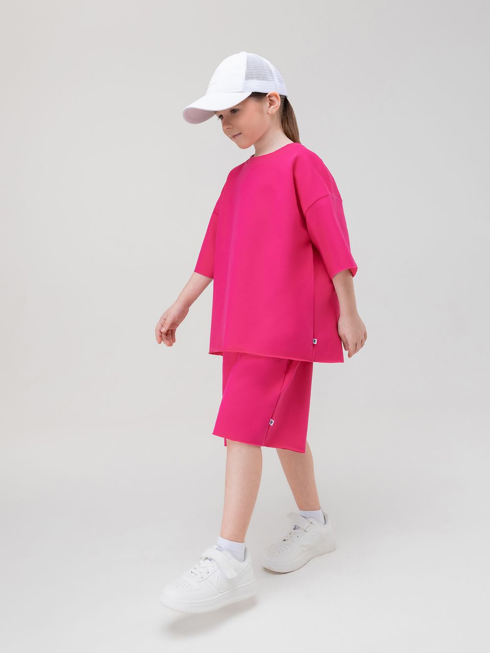 Костюм с шортами однотонный - фото 1