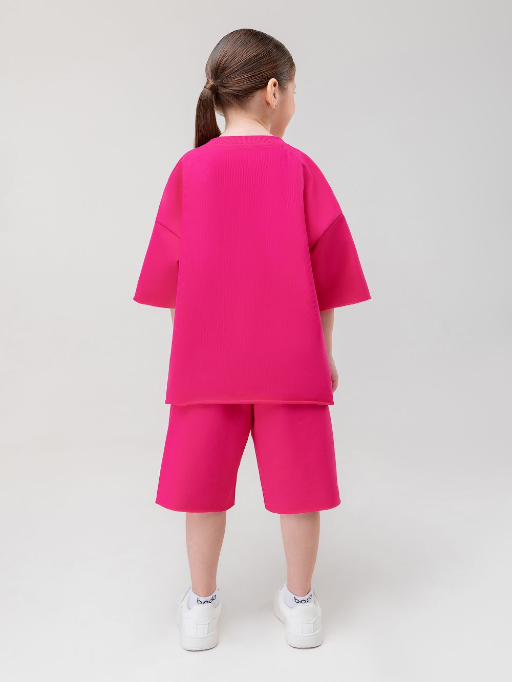 Костюм с шортами однотонный - фото 9