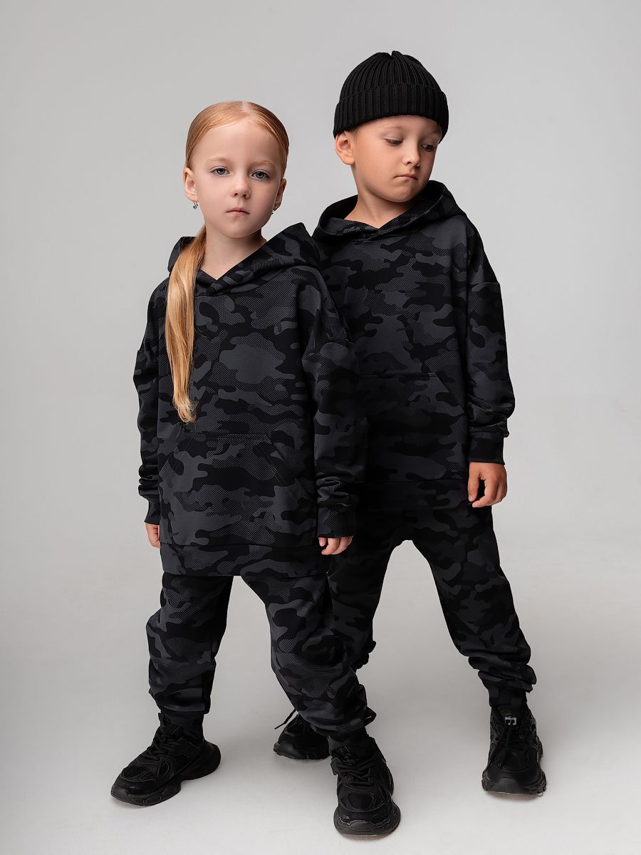 Костюм с капюшоном камуфляж - фото 3