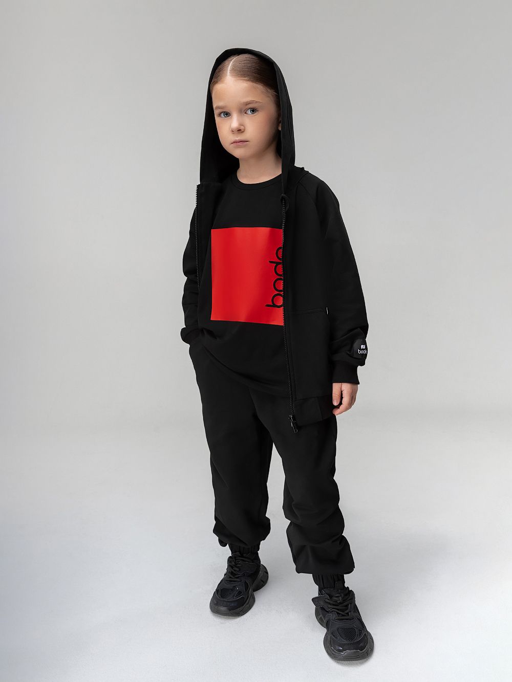 Костюм на молнии однотонный - фото 3