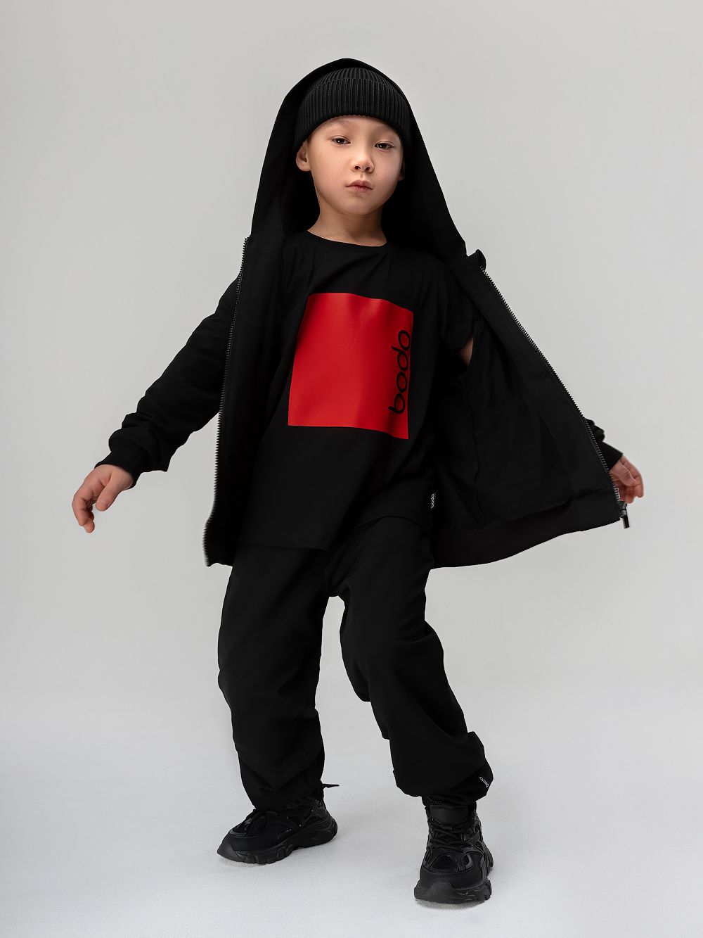 Костюм на молнии однотонный - фото 2