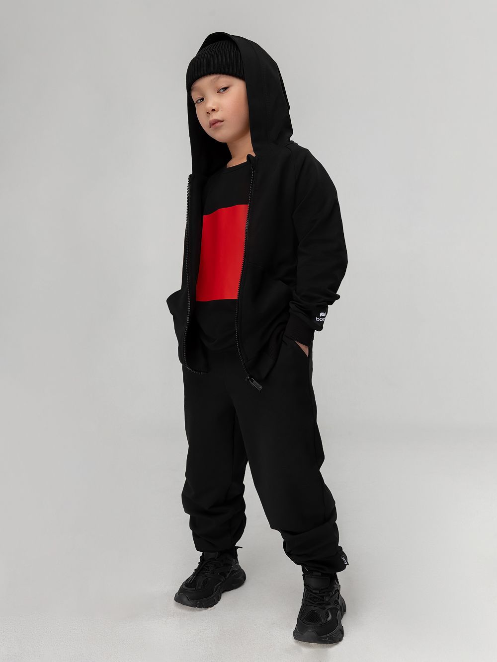 Костюм на молнии однотонный - фото 5