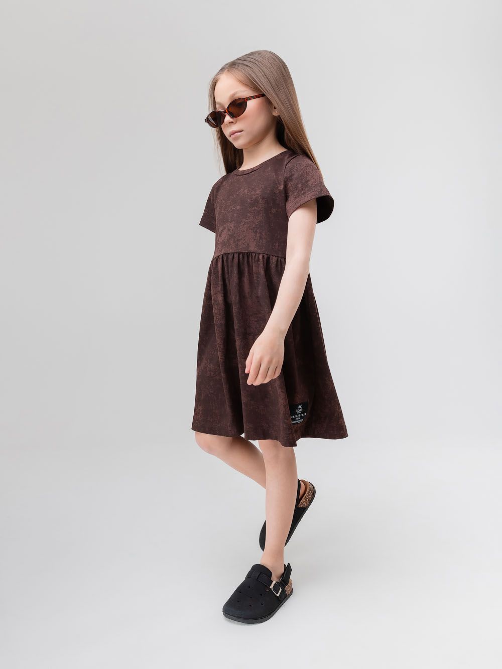 Платье с коротким рукавом - фото 2