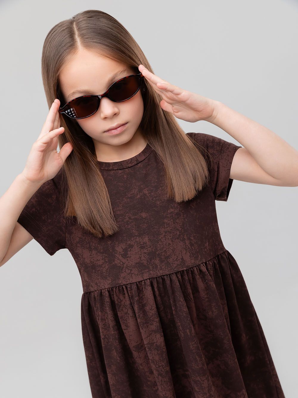 Платье с коротким рукавом - фото 3