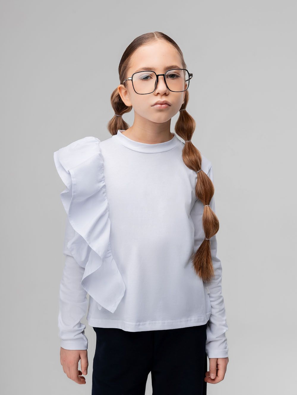 Лонгслив с воланом - фото 2