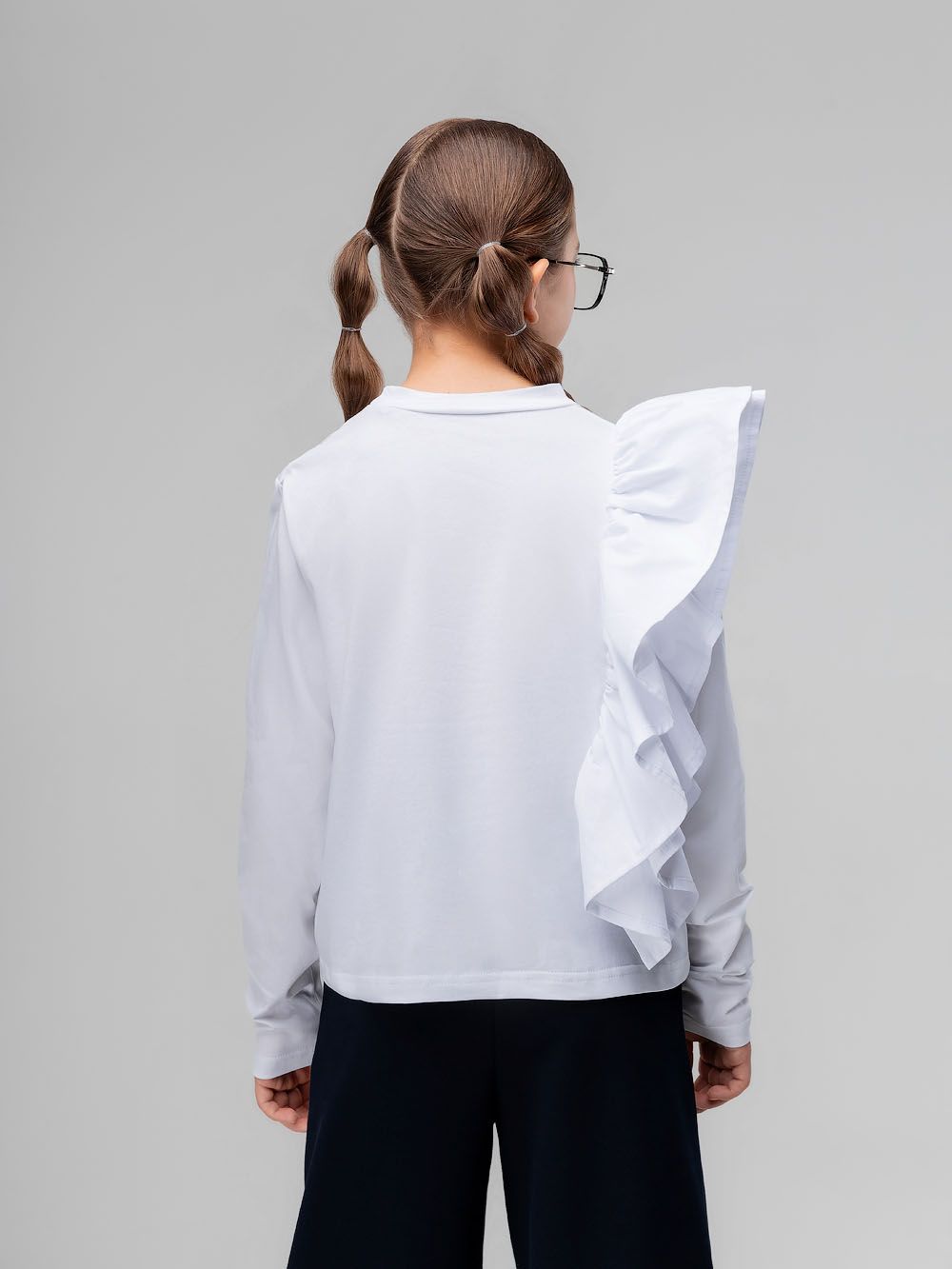 Лонгслив с воланом - фото 5