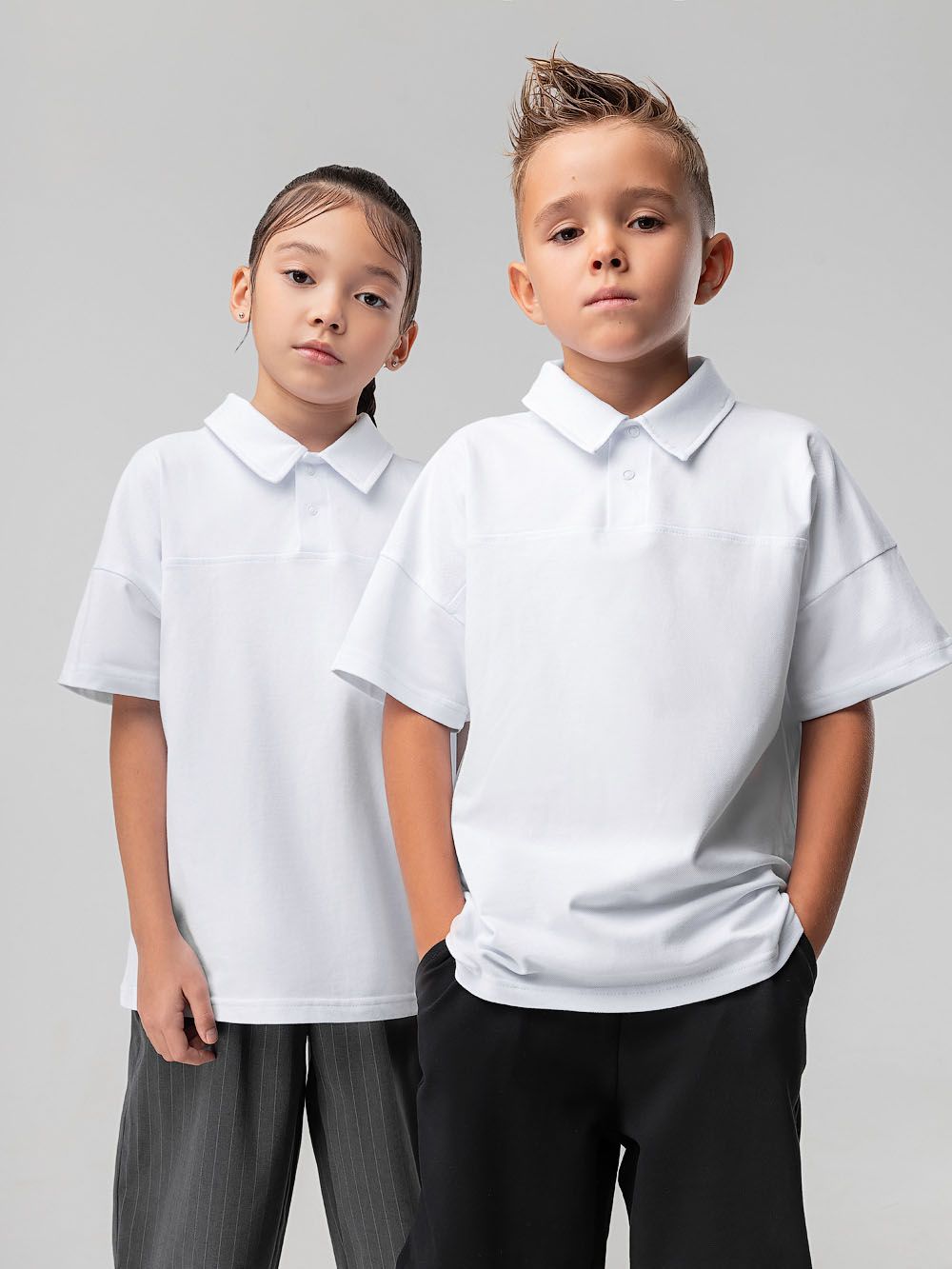 Футболка - поло на кнопках - фото 1