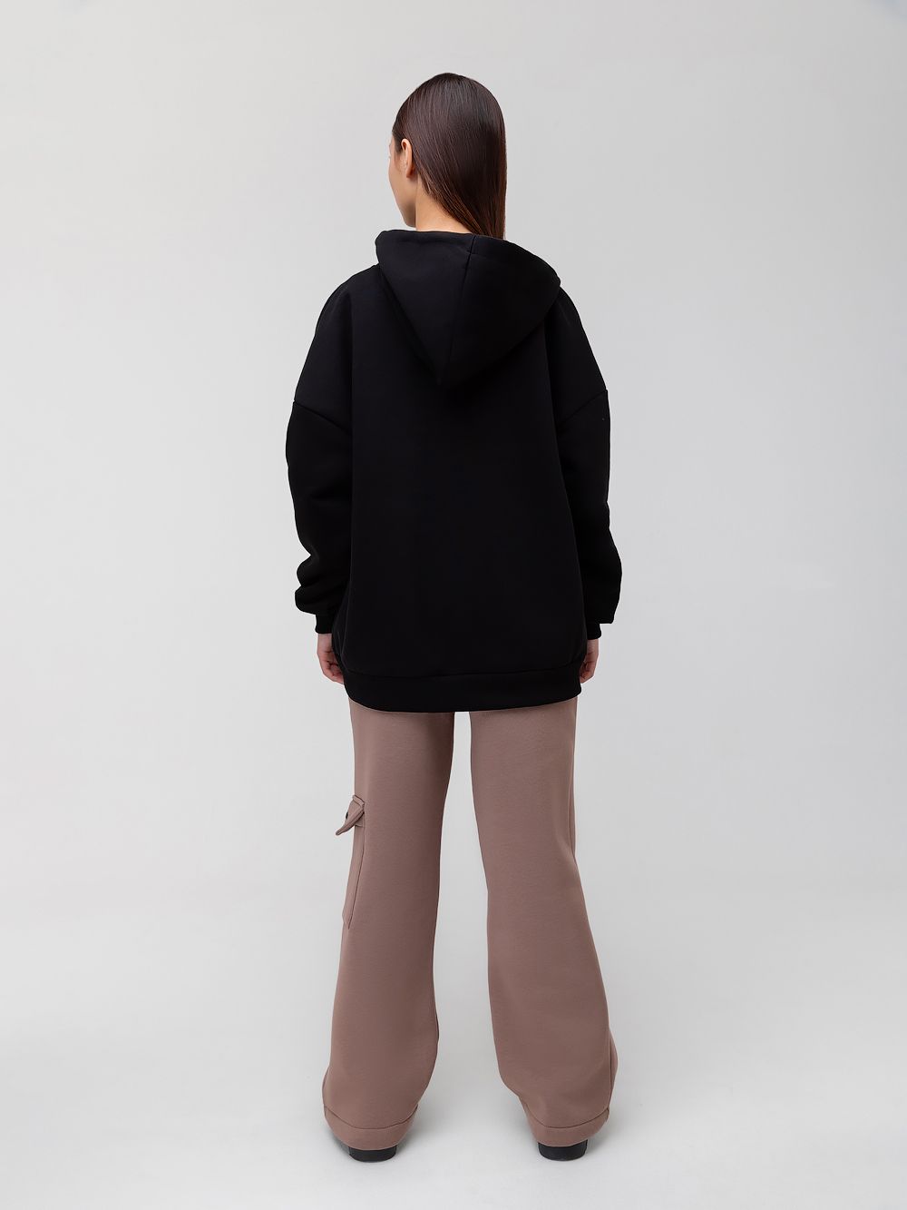 Брюки с затяжками внизу - фото 7