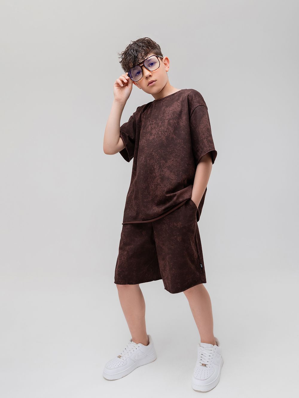 Костюм с необработанным краем - фото 4