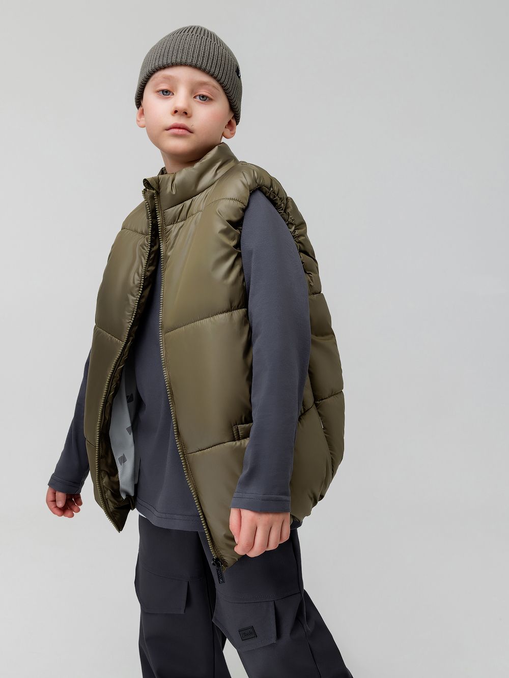 Жилет дутый утеплённый - фото 1