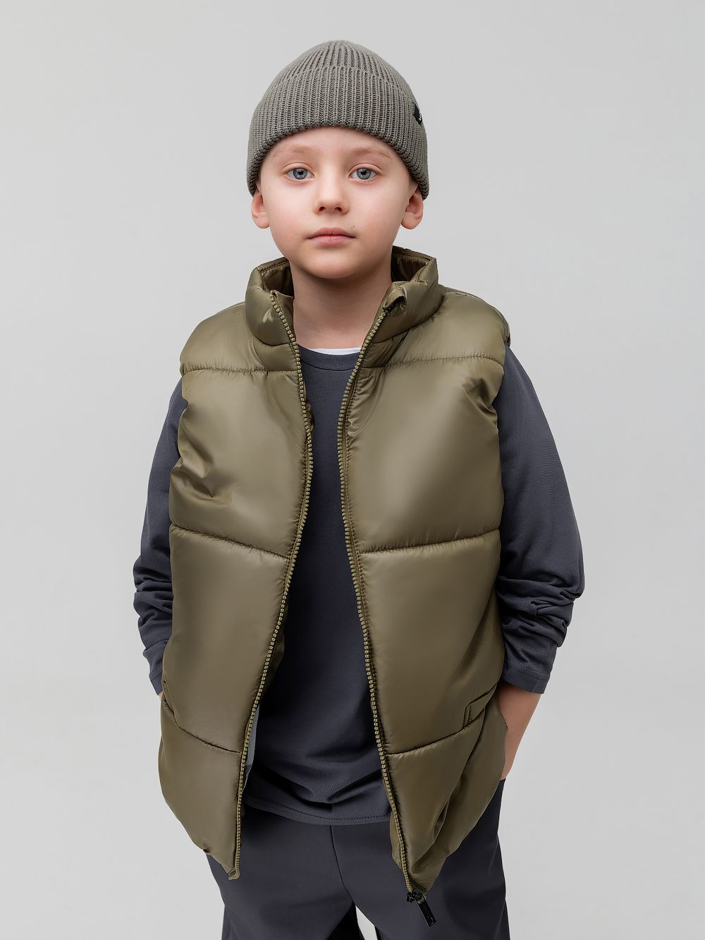 Жилет дутый утеплённый - фото 3