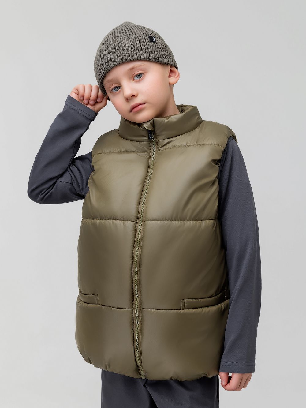 Жилет дутый утеплённый - фото 4