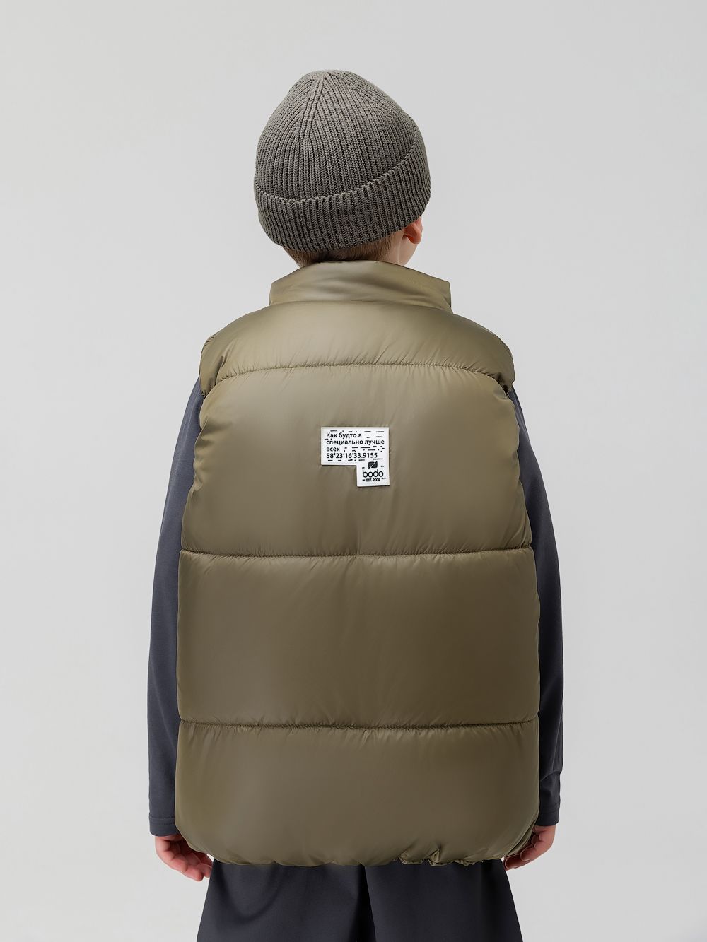 Жилет дутый утеплённый - фото 7