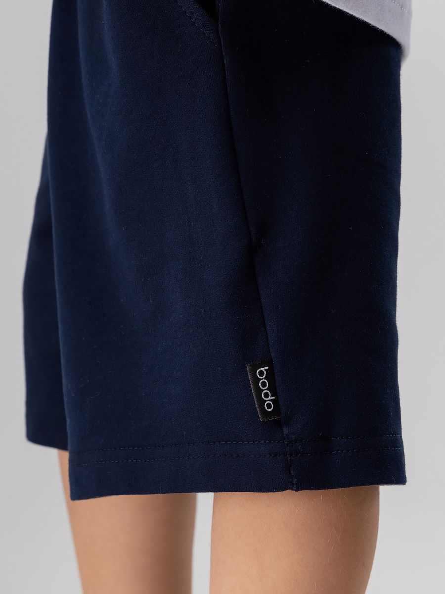 Шорты прямые с карманами - фото 5