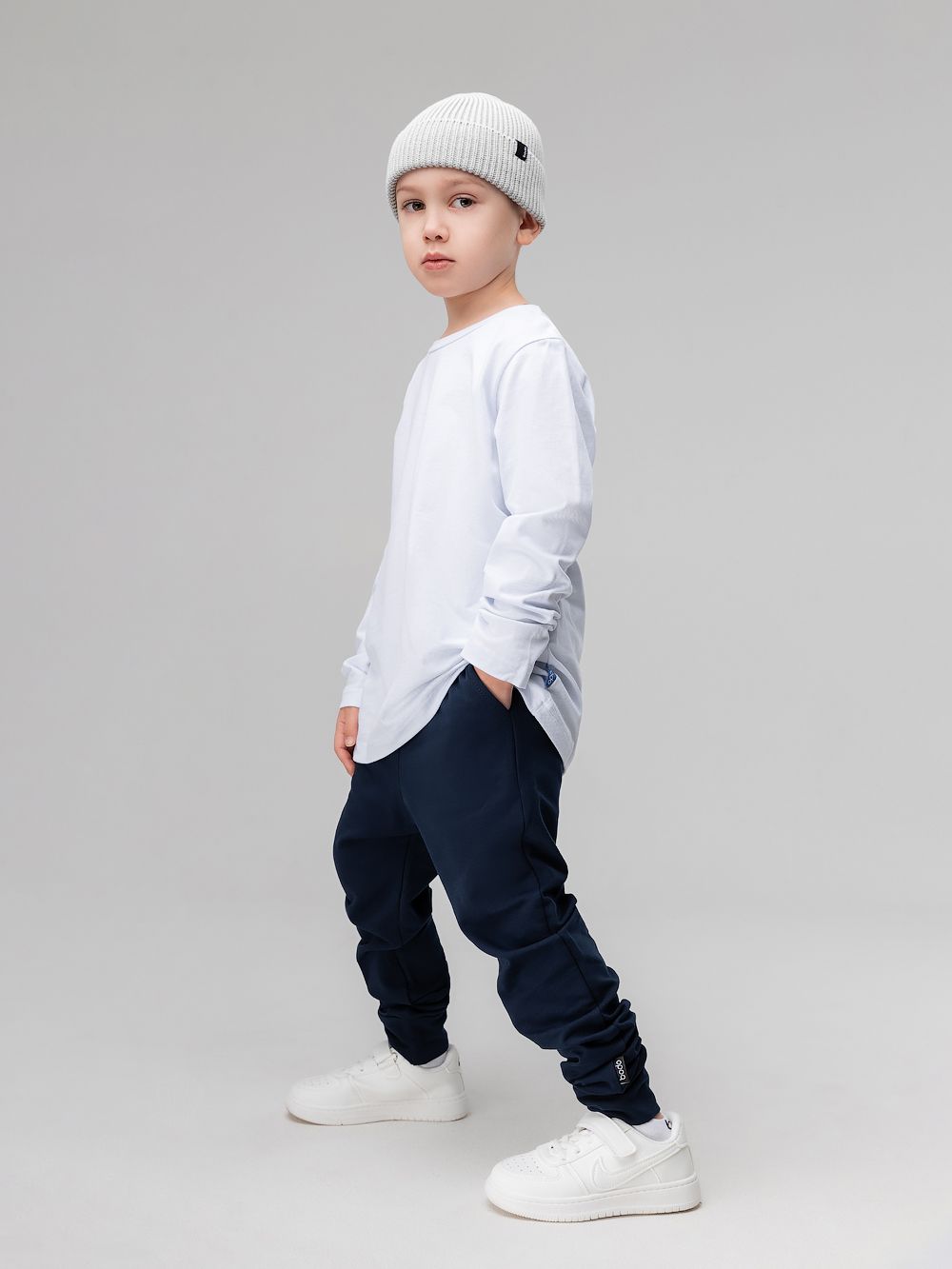 Брюки - джоггеры полуприлегающие - фото 5