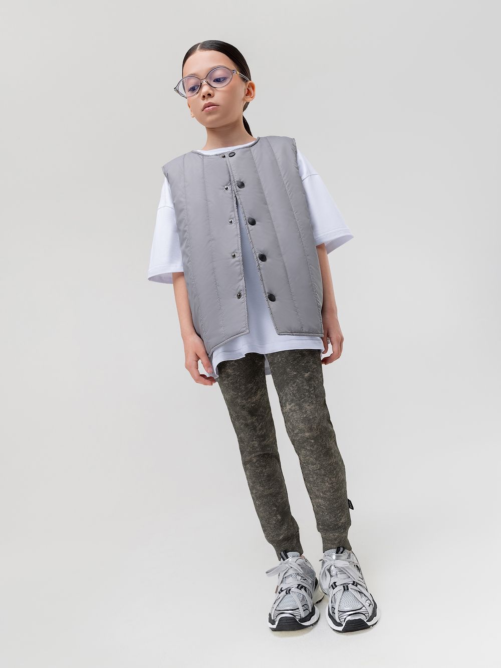 Леггинсы в рубчик - фото 1