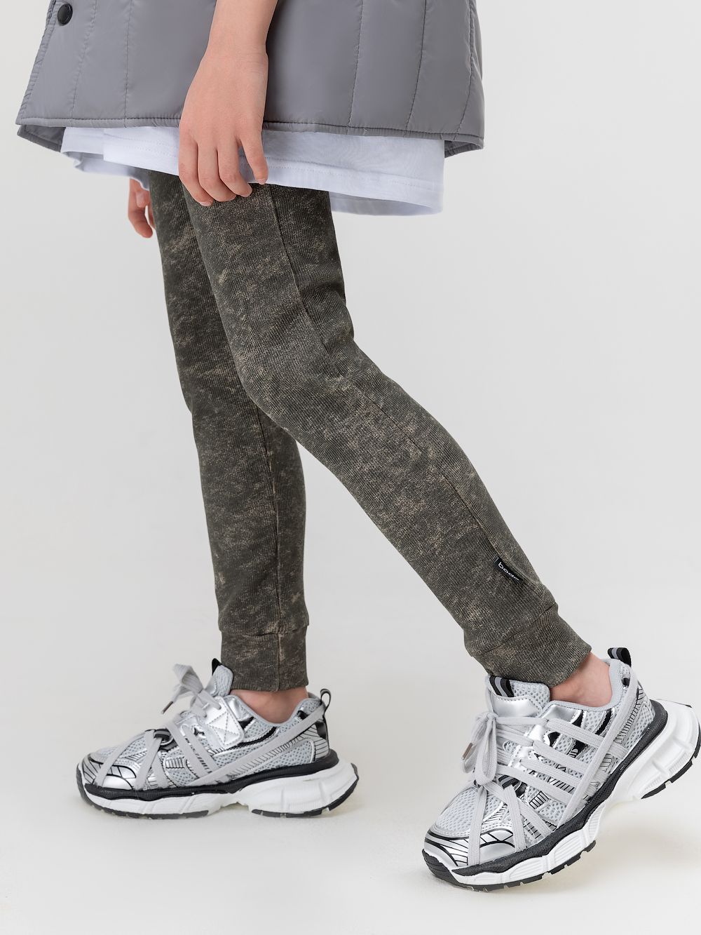 Леггинсы в рубчик - фото 3