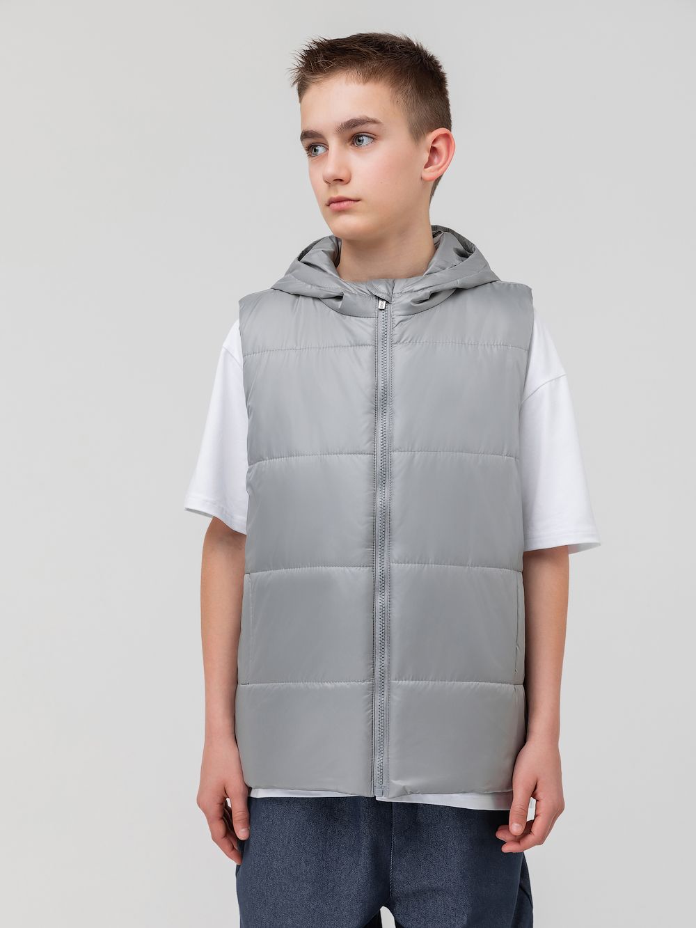 Жилет с капюшоном - фото 5