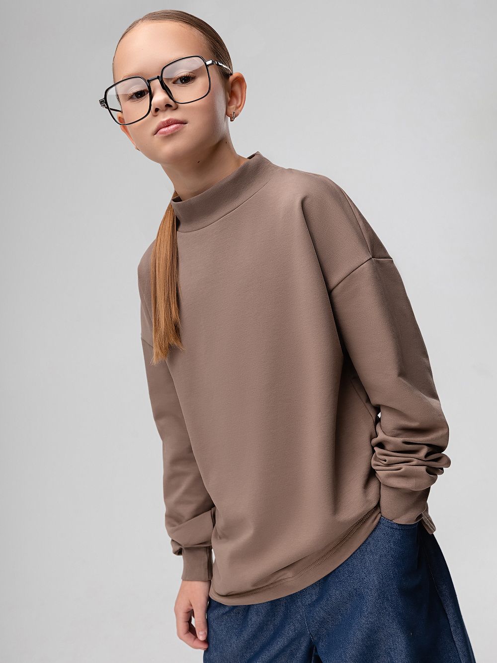 Свитшот с удлиненной спинкой - фото 3