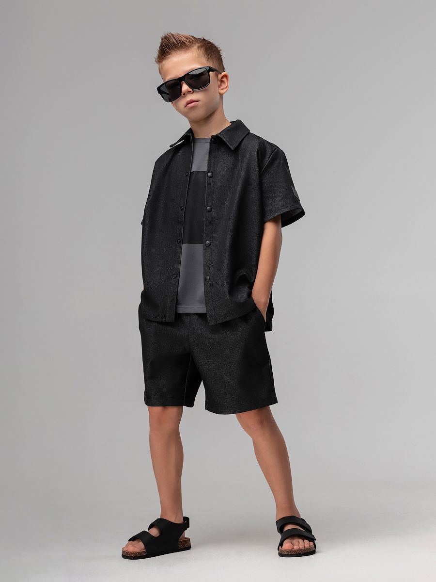 Костюм джинсовый с шортами - фото 3