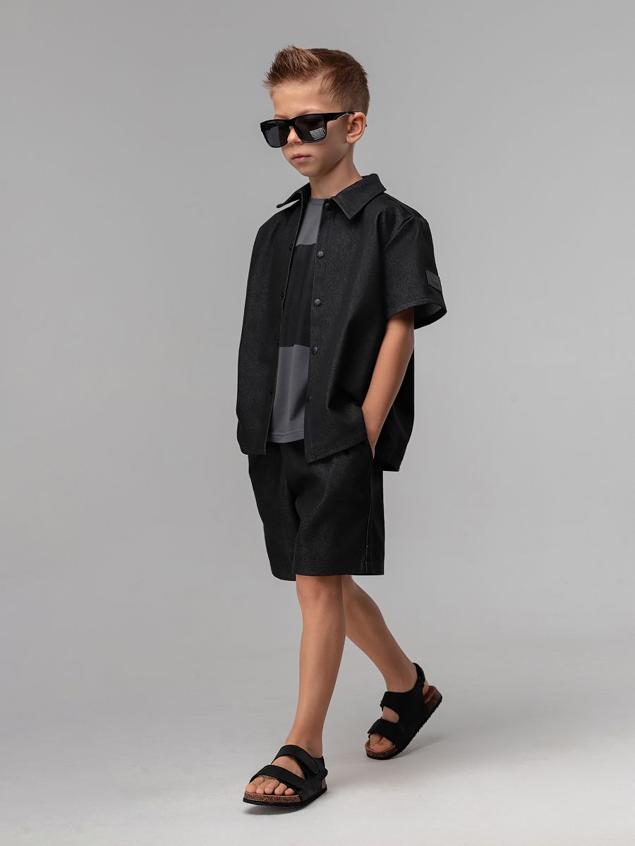 Костюм джинсовый с шортами - фото 2