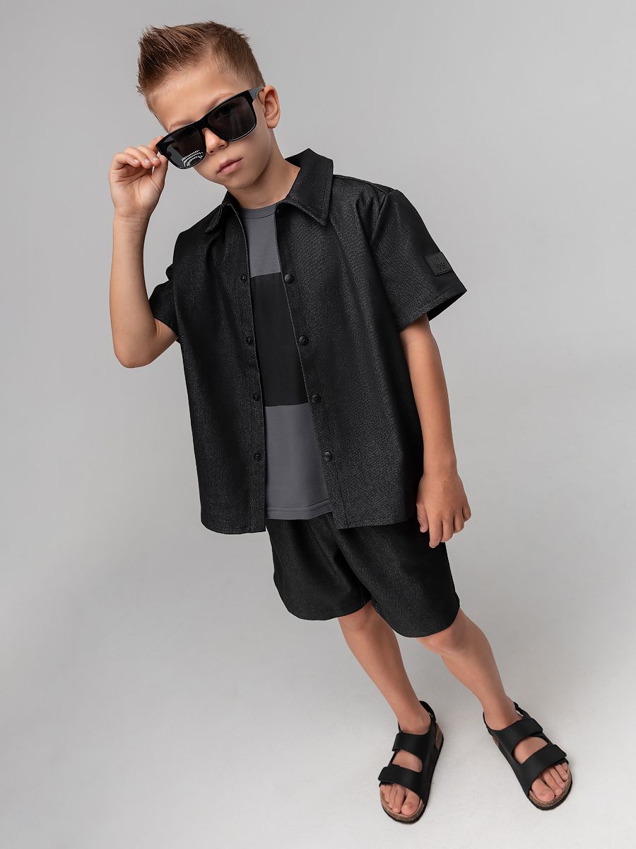 Костюм джинсовый с шортами - фото 1