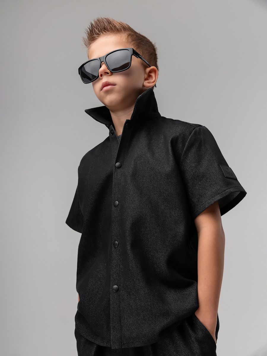 Костюм джинсовый с шортами - фото 8