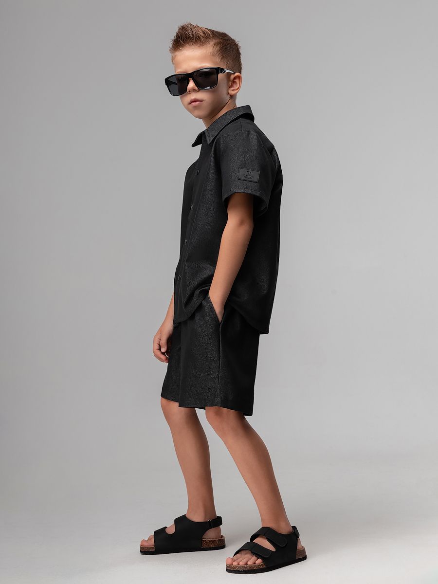 Костюм джинсовый с шортами - фото 9