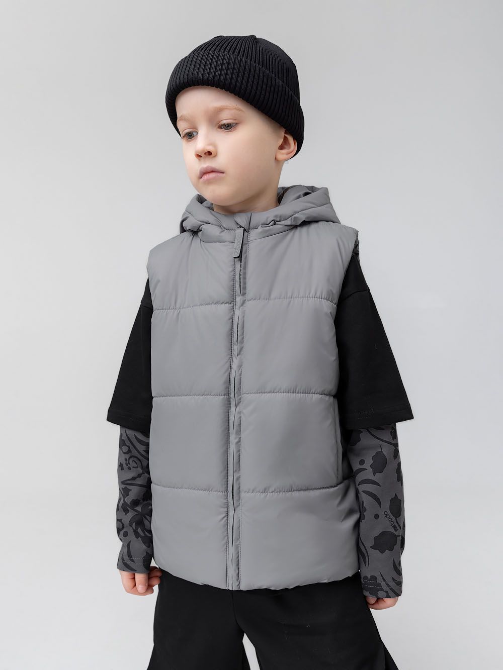 Жилет с капюшоном - фото 3