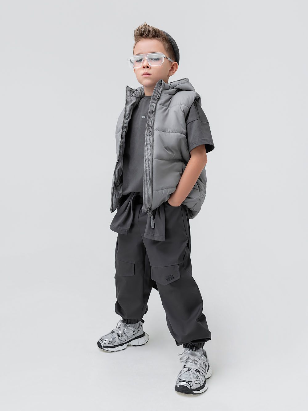 Жилет с капюшоном - фото 2