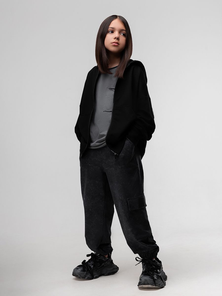 Брюки с накладными карманами - фото 3