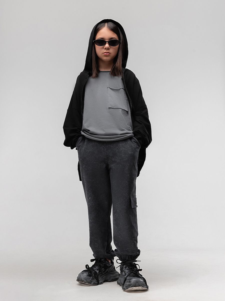 Брюки с накладными карманами - фото 5