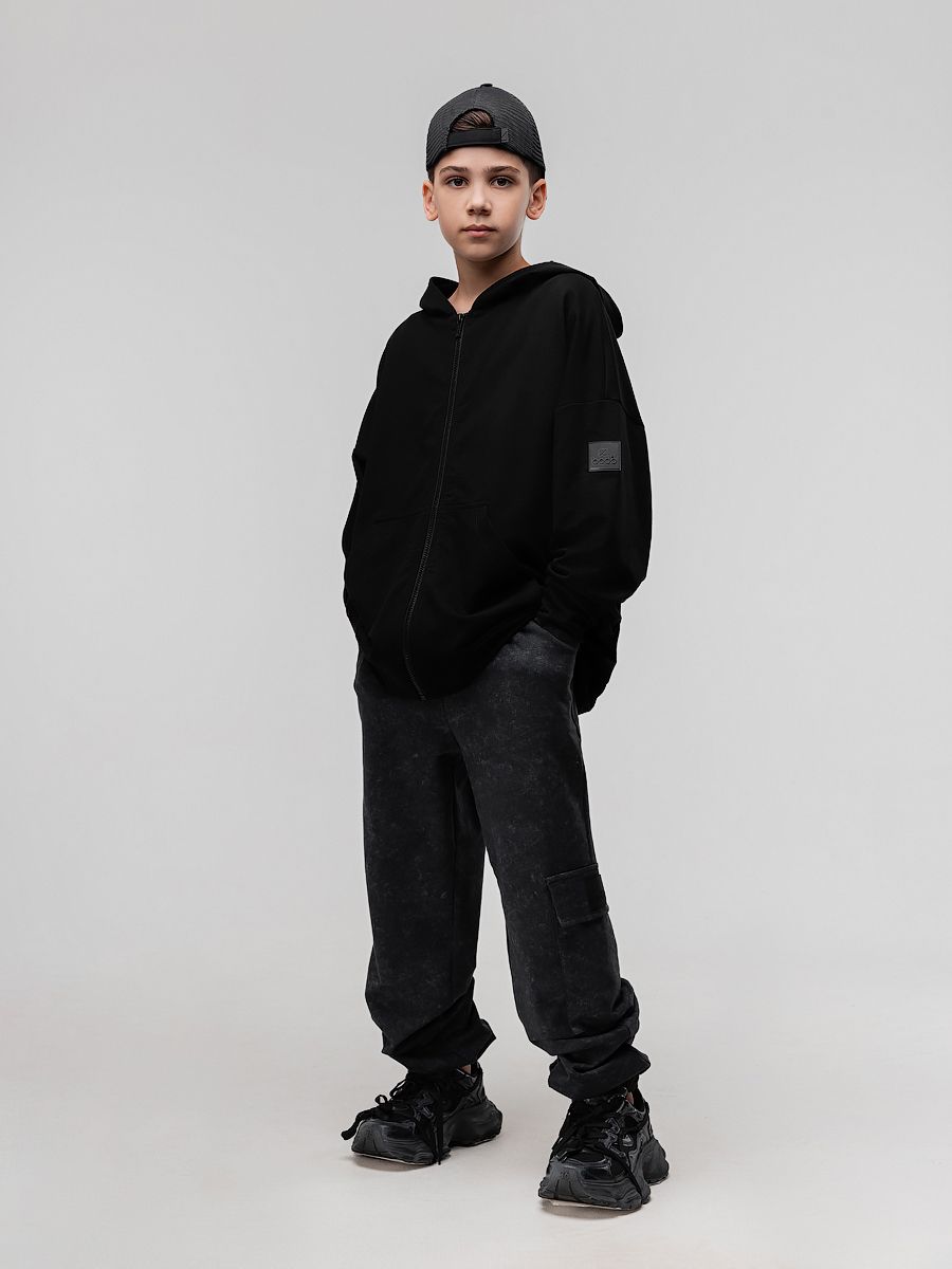 Брюки с накладными карманами - фото 2