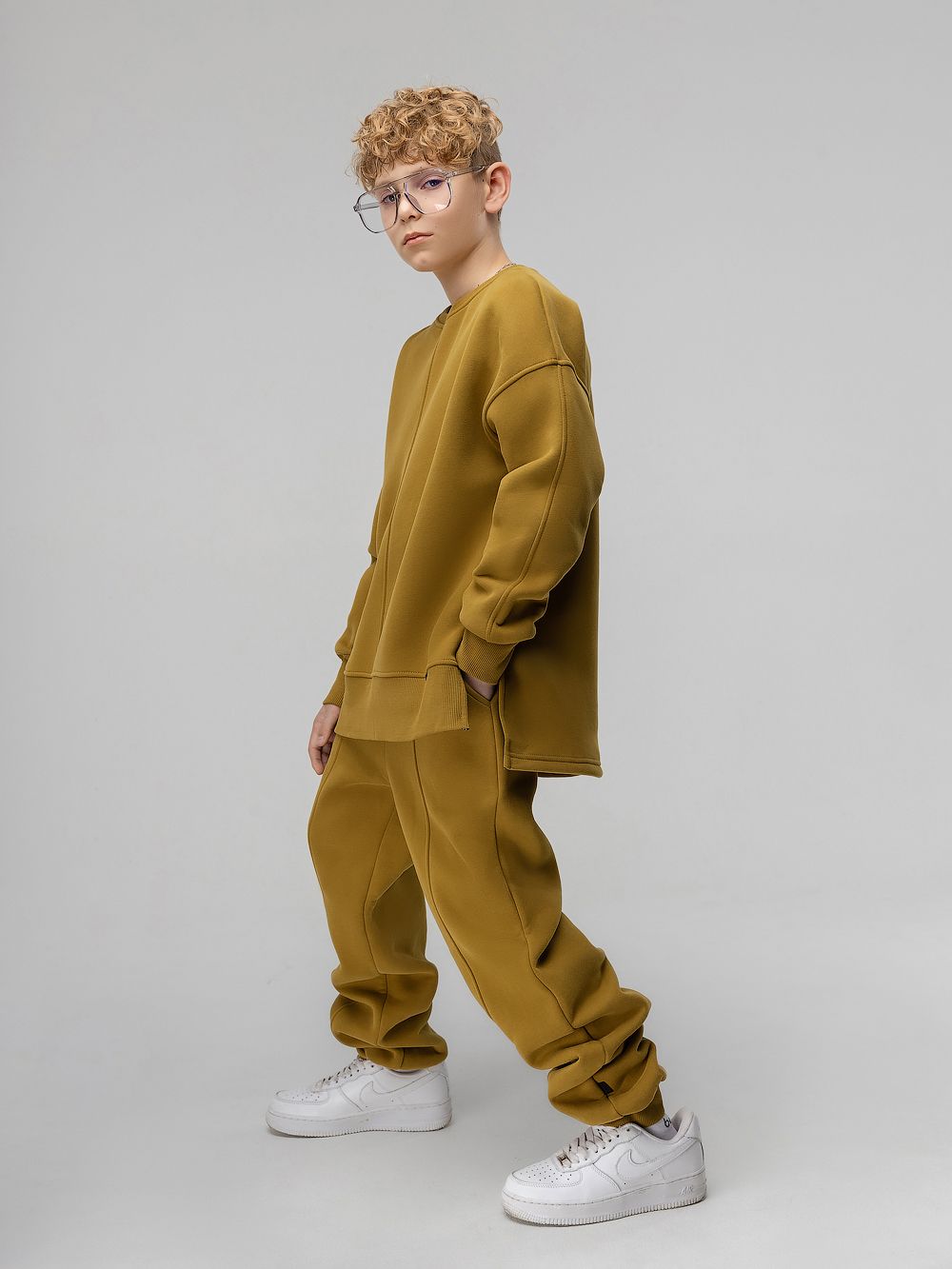 Костюм теплый с отстрочками - фото 5