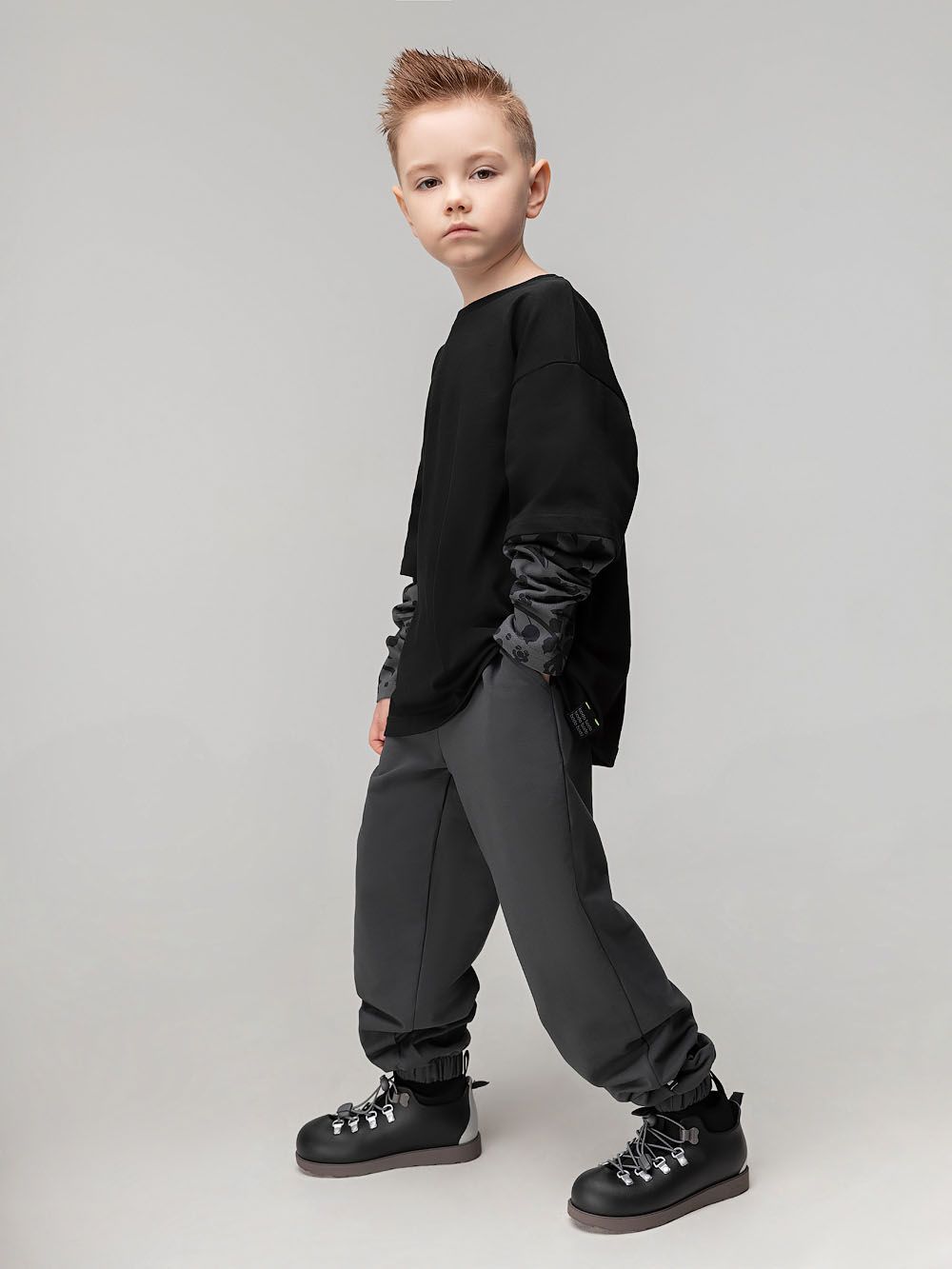 Брюки свободные на резинке - фото 3