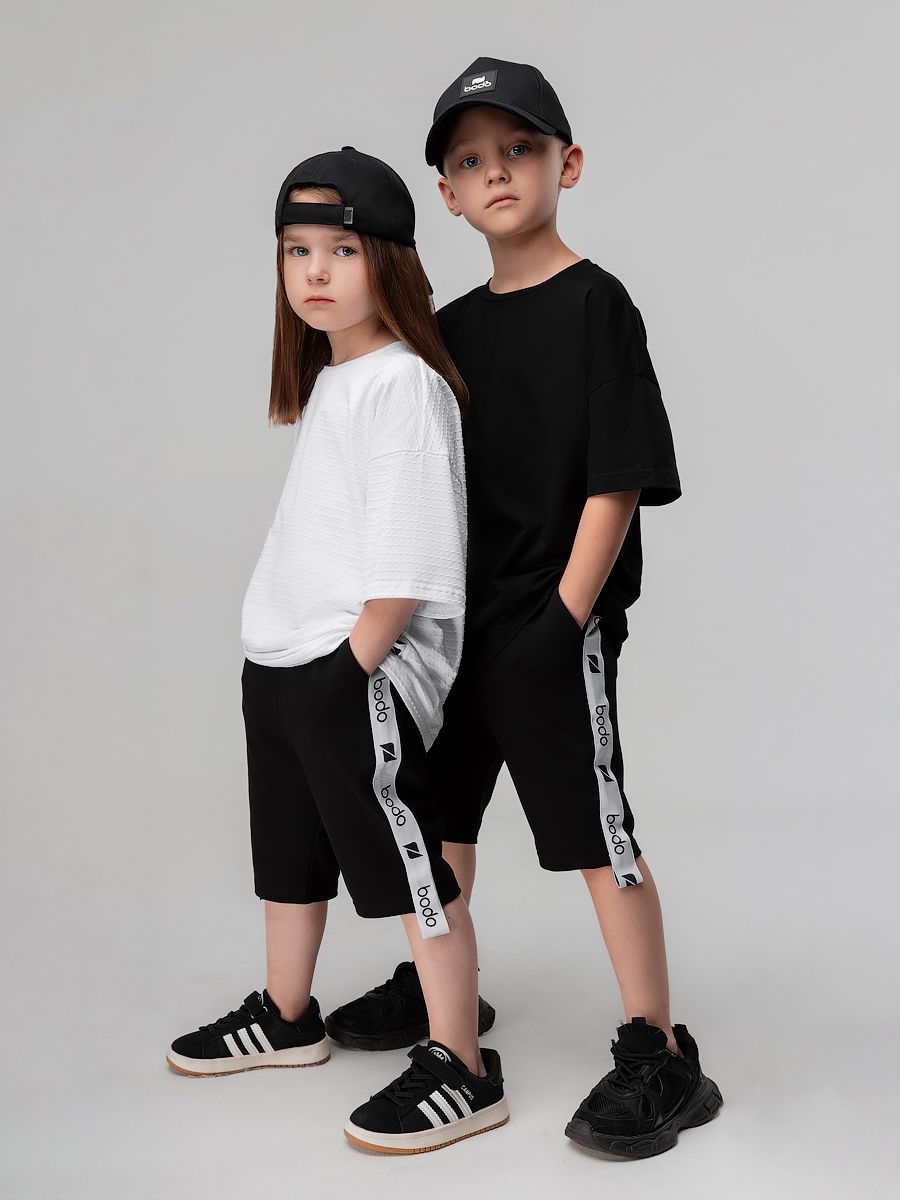 Шорты с брендированной лентой - фото 1