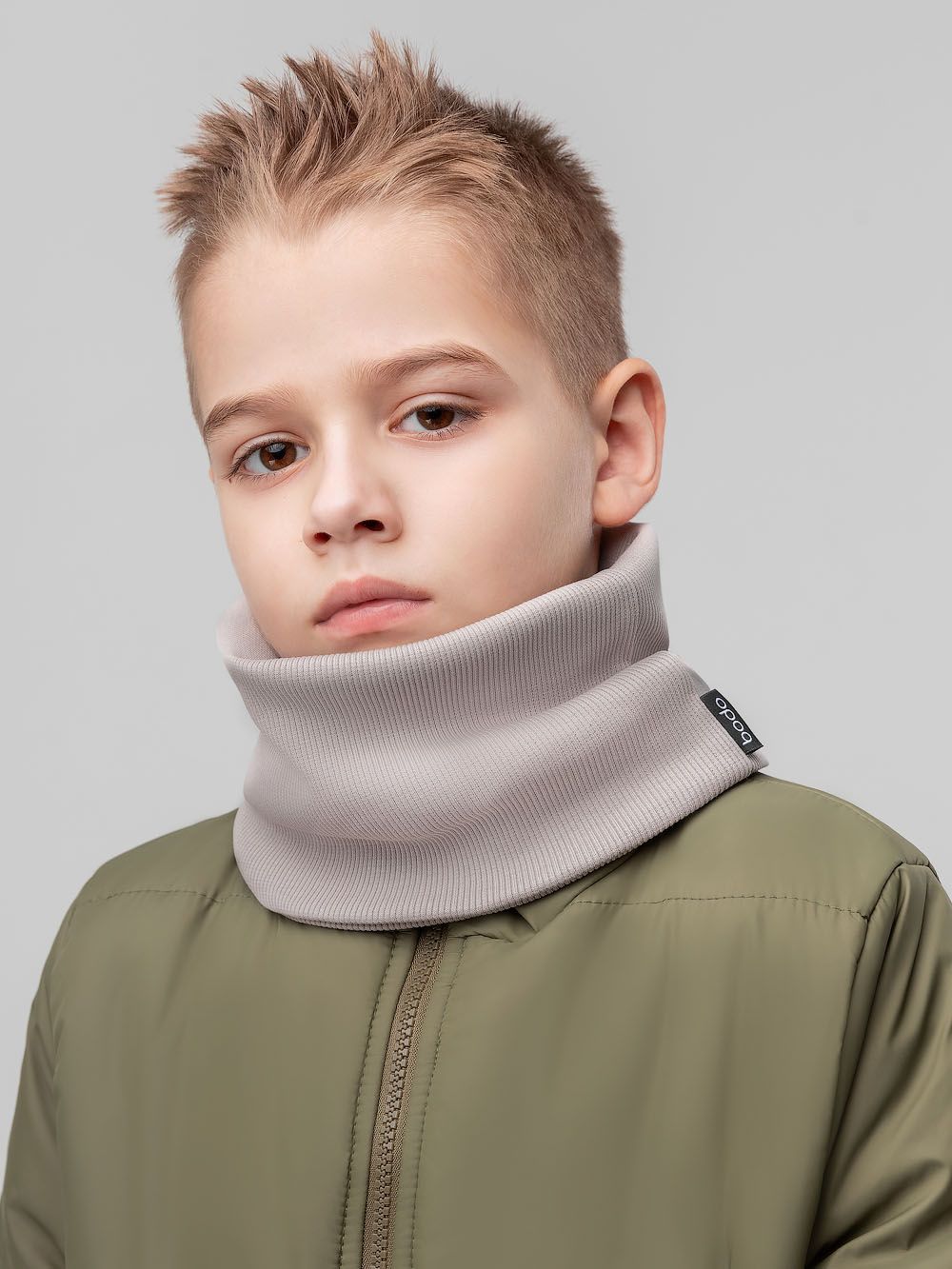 Шарф (Снуд) в рубчик - фото 2