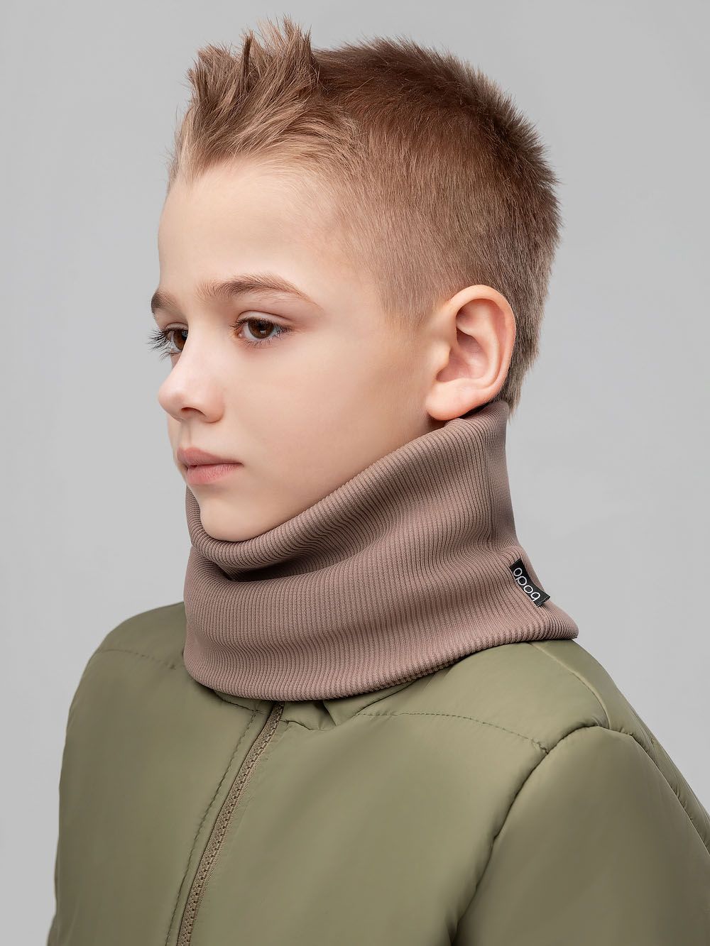 Шарф (Снуд) в рубчик - фото 2