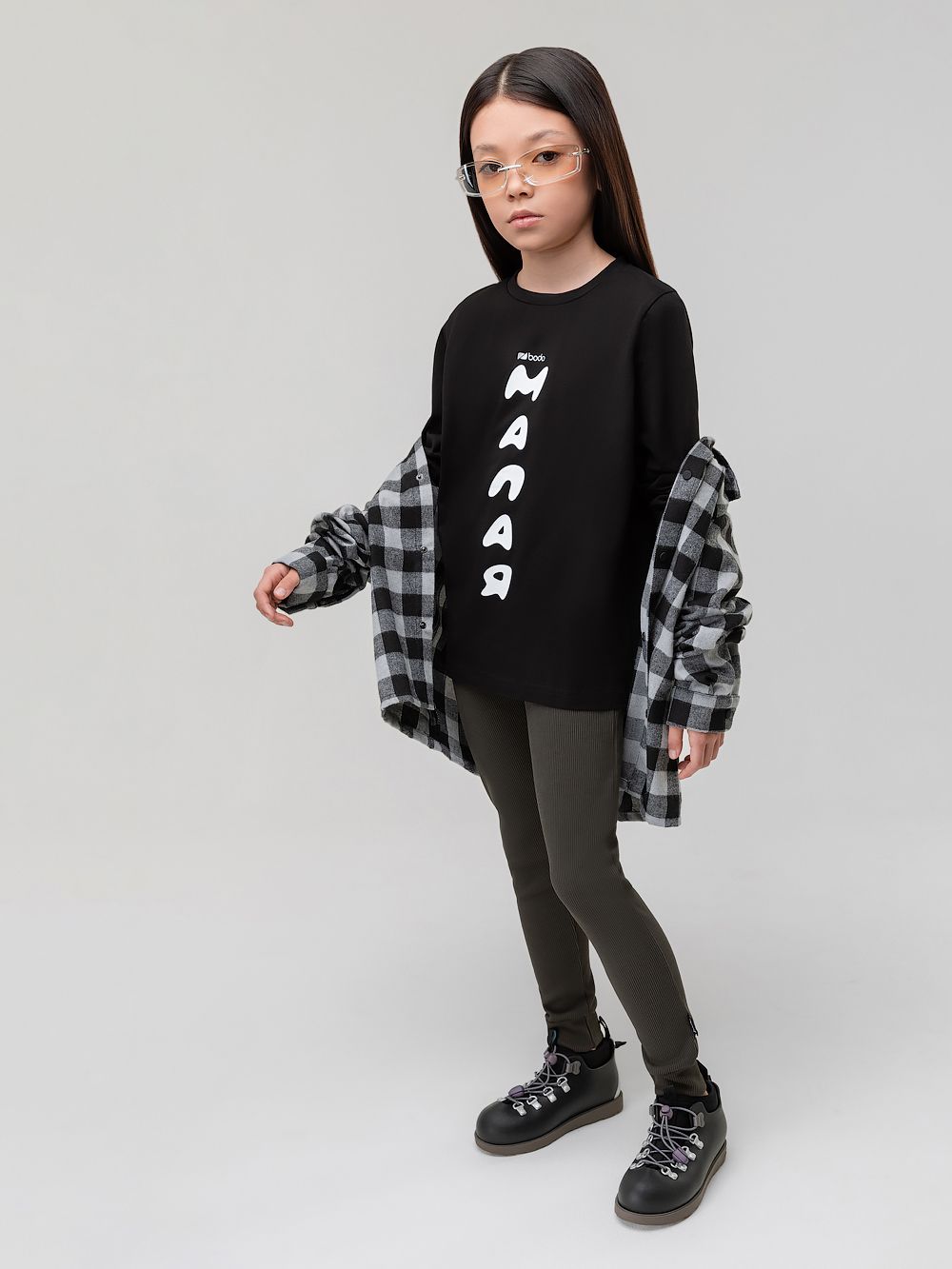 Леггинсы в рубчик - фото 1