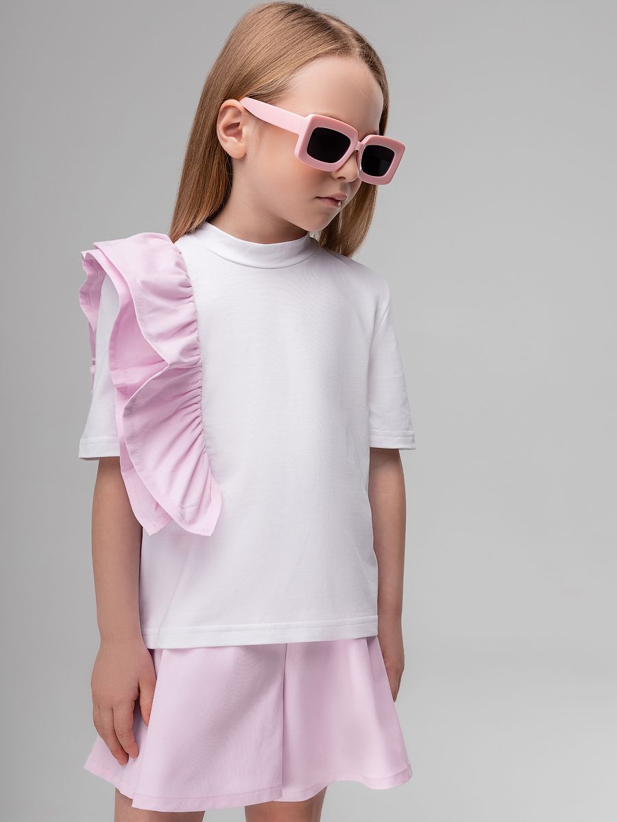 Футболка с воланом - фото 1