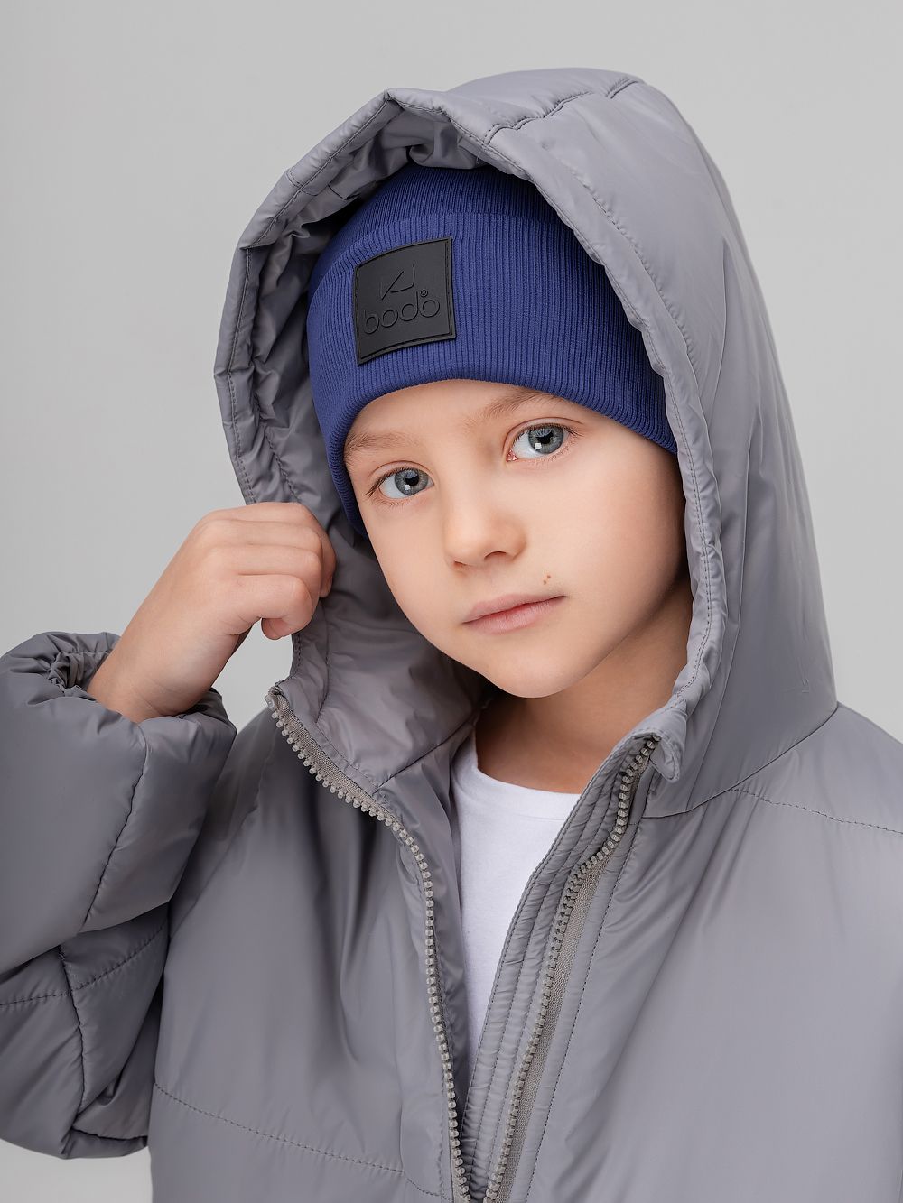 Шапка в рубчик с ПВХ нашивкой - фото 3