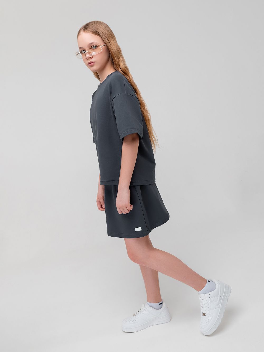 Костюм с юбкой-шортами - фото 4